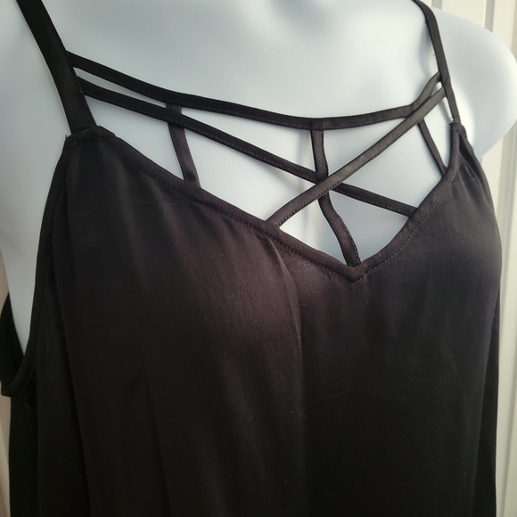 Torrid Strappy Black Tank - Picture 2 of 4